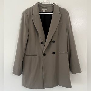 Oversized Dark Tan Blazer